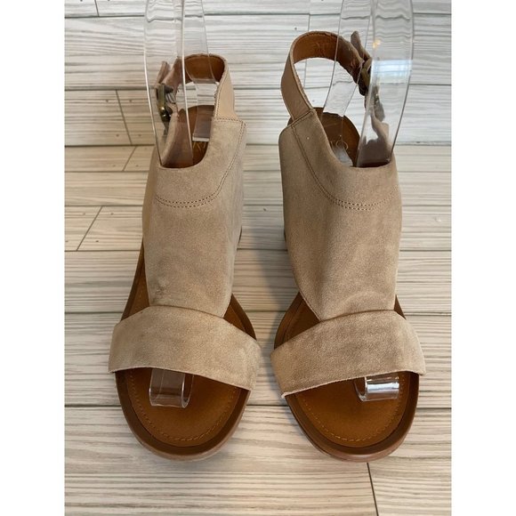 Sarto Franco Sarto Suzie Suede Heeled Sandals Size 8 - Picture 4 of 16